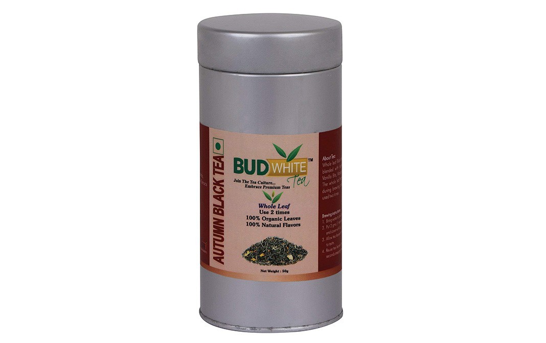 Bud White Autumn Black Tea    Tin  50 grams